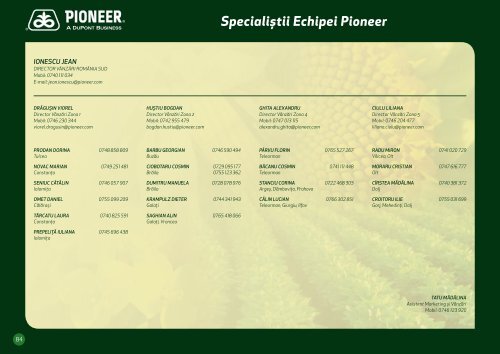 de porumb marca Pioneer - DuPont Pioneer Hi-Bred International ...