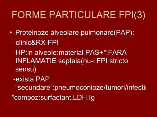 Fibrozele pulmonare şi sarcoidoza