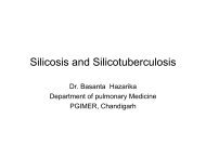 Silicosis and Silicotuberculosis - Department of Pulmonary Medicine