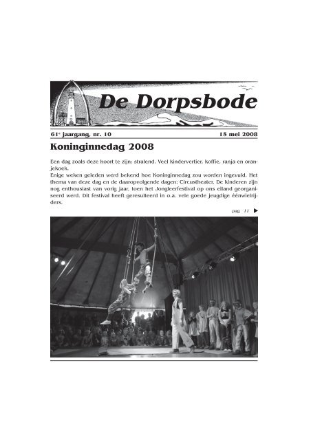 dorpsbode 15 mei 2008 - Digitale Dorpsbode Schiermonnikoog