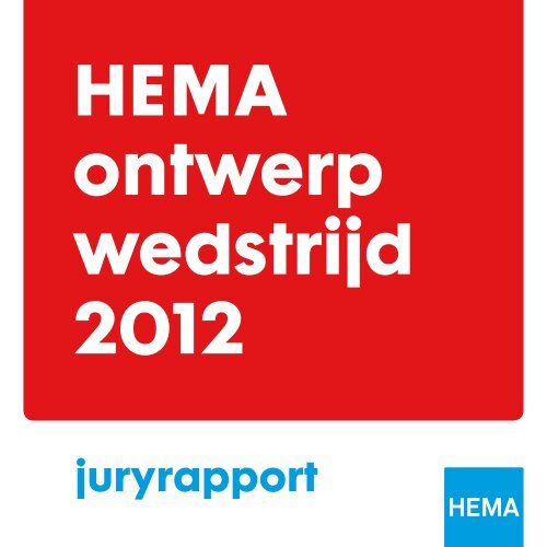 juryrapport - HEMA ontwerpwedstrijd