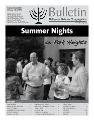 July 2012 Bulletin - Baltimore Hebrew Congregation