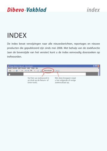 Dibevo•Vakblad index