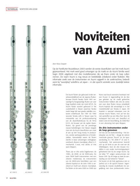 speciale editie - AZUMI Flutes Europe