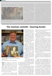 The taxman cometh - bearing books by Jean Meiring, Johannesburg ...