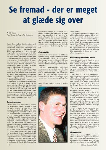 Ridehesten maj 1998: Berideruddannelsen - Søren Vallentin