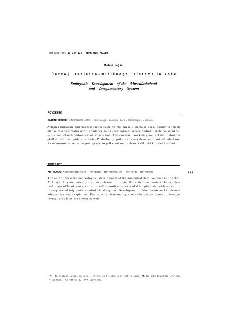 R azvojskeletno - mi š i č negasistemainko ž e ... - Student Info.net