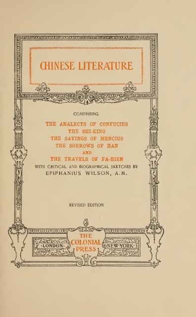 Chinese and Arabian Literature - E. Wilson - The Search For Mecca