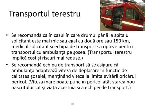 Stabilizarea pre-transport a nou-născuţilor - Gr.T. Popa