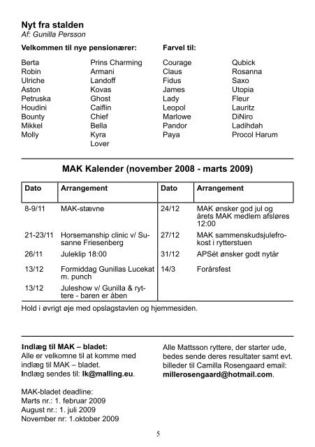 Nr. 1 - Mattssons Rideklub