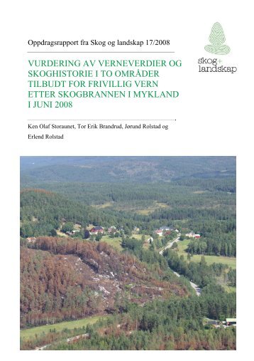 vurdering av verneverdier og skoghistorie i to ... - Skog og landskap