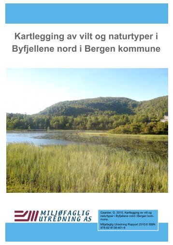 Kartlegging av vilt og naturtyper i Byfjellene nord i Bergen kommune