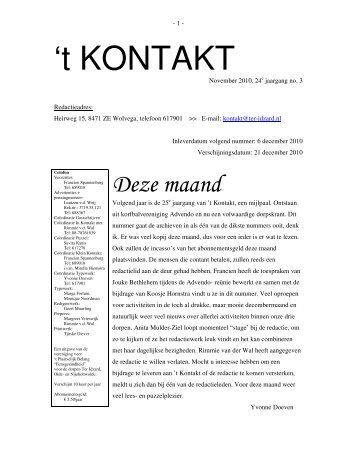 't KONTAKT - Ter-Idzard.nl