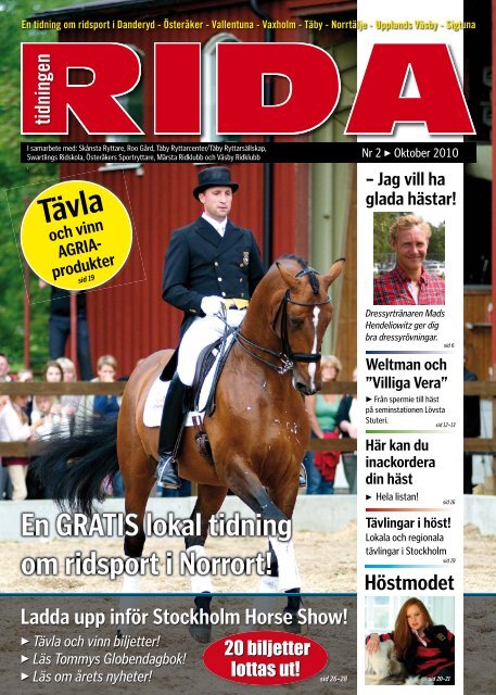 Tävla och vinn biljetter till Stockholm Horse Show! - Tidningen Rida