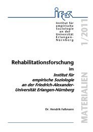 Rehabilitationsforschung - Institut für empirische Soziologie an der ...