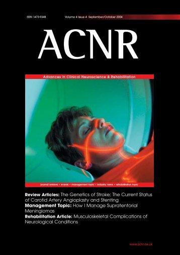 Review Articles: The Genetics of Stroke; The Current Status ... - ACNR