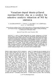 Vanadium-doped titania-pillared montmorillonite clay as a catalyst ...