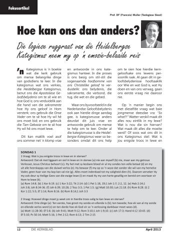 Hoe kan ons dan anders? - CJBF