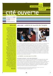 Dossier mobilité et marché de l'emploi - Cité internationale ...