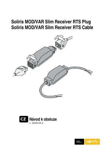Soliris MOD/VAR Slim Receiver RTS Plug Soliris MOD/VAR ... - Somfy