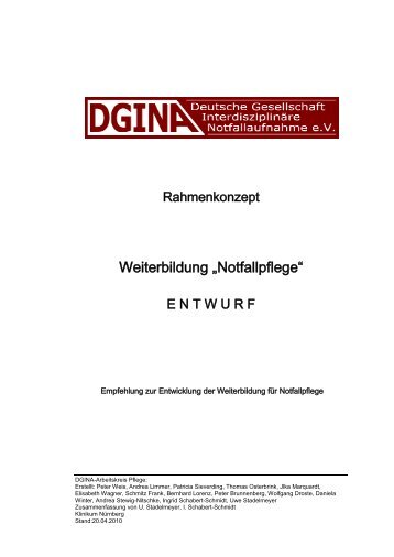 Weiterbildung „Notfallpflege“