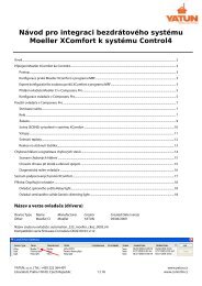 Návod pro integraci bezdrátového systému Moeller XComfort ... - yatun
