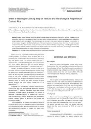 Effect of Stewing in Cooking Step on Textural and Morphological ...