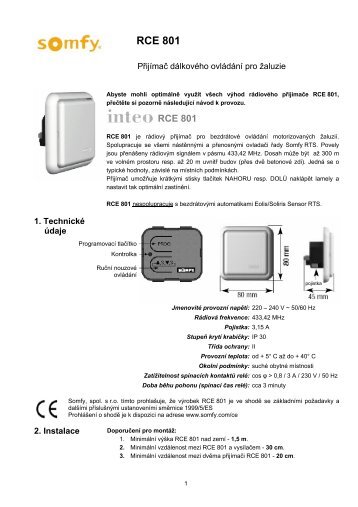 RCE 801 - Somfy