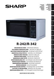R-242/342 Operation-Manual CZ - Sharp