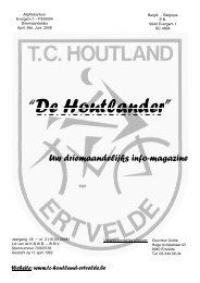 “De Houtlander” De Houtlander - TC Houtland Ertvelde