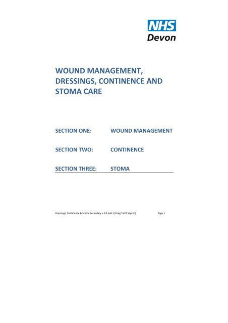 Wound Classification Chart Nhs