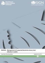 SIGN 88 • Management of suspected bacterial urinary tract infection ...