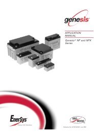 Genesis™ NP and NPX Series APPLICATION MANUAL - Accu-Profi