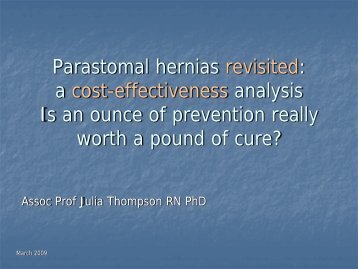 Parastomal hernias revisited - Omnigon - Stoma Support Garments