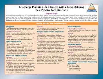 Ostomy chart - United Ostomy Associations of America