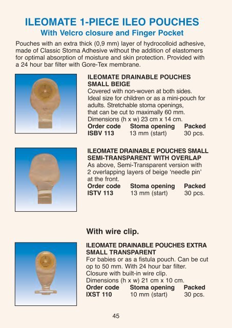 Download your complete stoma guide PDF here - EuroTec