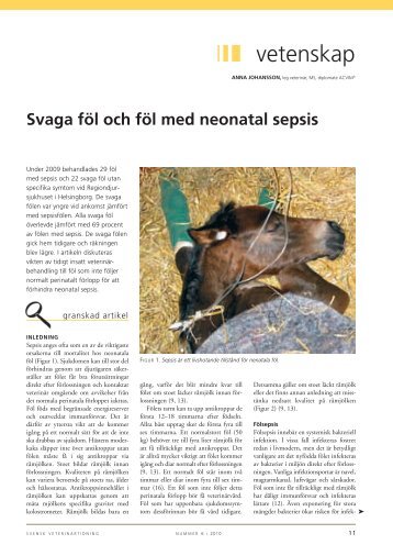 Svaga föl och föl med neonatal sepsis