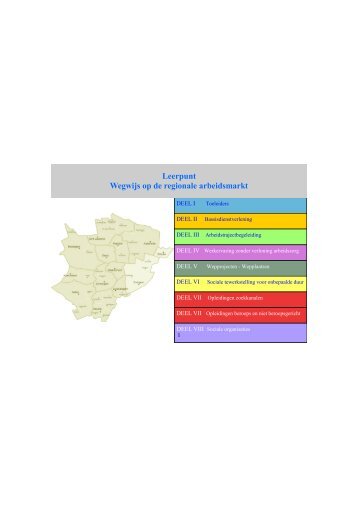 Leerpunt Wegwijs op de regionale arbeidsmarkt - werkwijzer