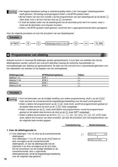 Uitgebreide handleiding SHARP XE-A203 - Kassa-Kassa