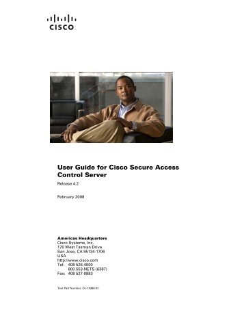 User Guide for Cisco Secure Access Control Server - Stewing Home