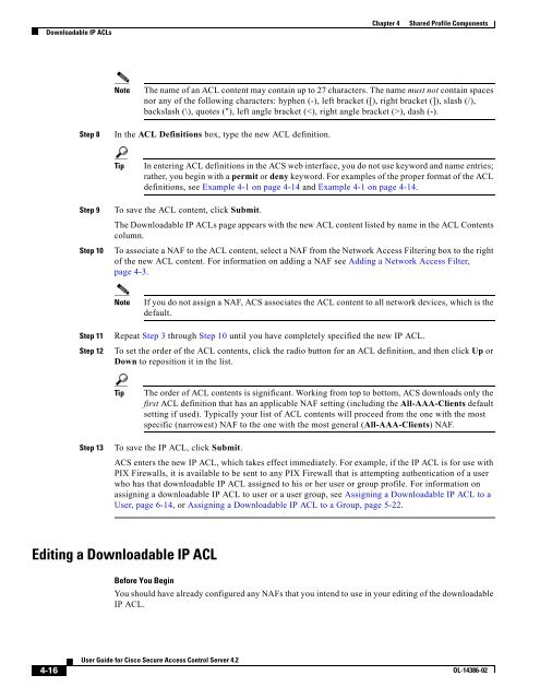 User Guide for Cisco Secure Access Control Server - Stewing Home