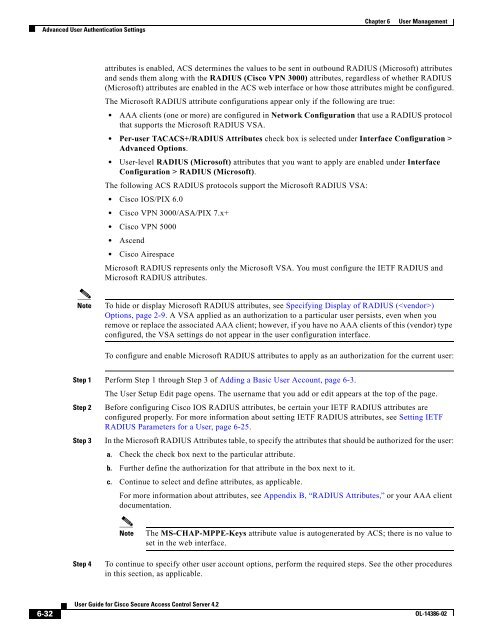 User Guide for Cisco Secure Access Control Server - Stewing Home