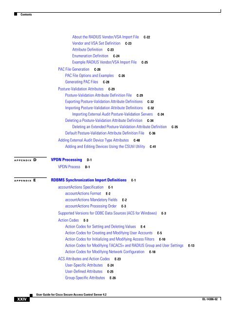 User Guide for Cisco Secure Access Control Server - Stewing Home