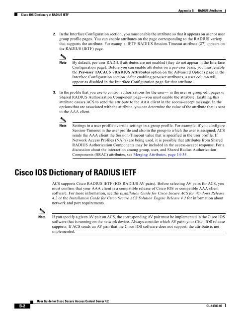 User Guide for Cisco Secure Access Control Server - Stewing Home