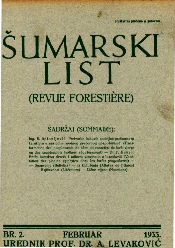 ŠUMARSKI LIST 2/1935