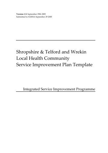 LDP Benefits Plan guidance - Royal Shrewsbury Hospitals NHS Trust