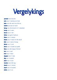 Vergelykings - Kleuters