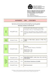 KONSERTE · 2010 · CONCERTS