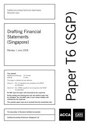 Drafting Financial Statements (Singapore) - ACCA