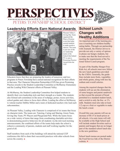 PERSPECtiVES Peters Township School District